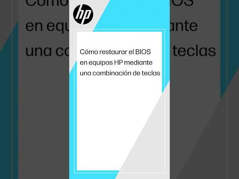 Cómo restaurar el BIOS en equipos HP mediante una combinación de teclas | Equipos HP | HP Support