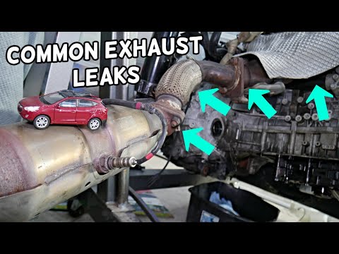 HYUNDAI TUCSON COMMON EXHAUST LEAK, LOUD EXHAUST