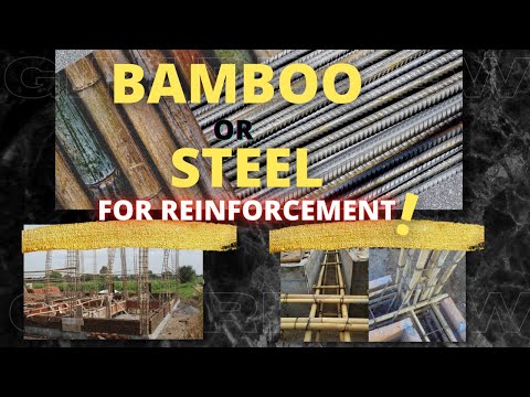 REINFORCED CONCRETE MATERIAL - BAMBOO VS STEEL REINFORCEMENT BARS (Gini Review)