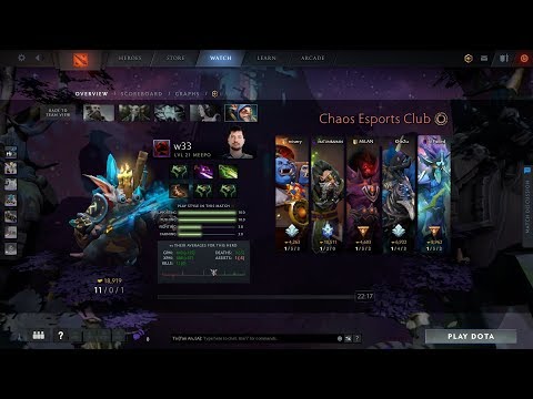 Dota2sup w33 meepo liquid vs chaos -TI9
