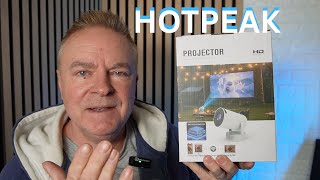 HOTPEAK Mini Projector with Built-in Rechargeable Battery Testing & REVIEW