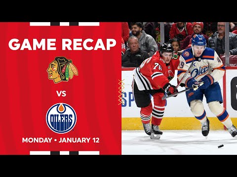 Blackhawks vs. Oilers Game Highlights | 1.12.26