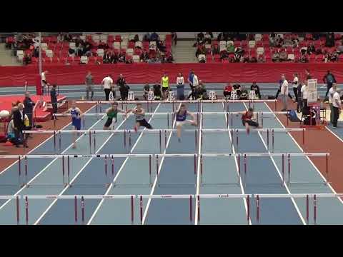 Zawody kontrolne PZLA - Spała 20.01.2019r. - 60 m ppł - M U18 - eliminacje 1