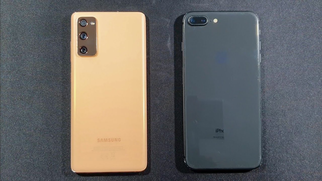 Samsung S20 FE vs Iphone 8 Plus Comparison Speed Test