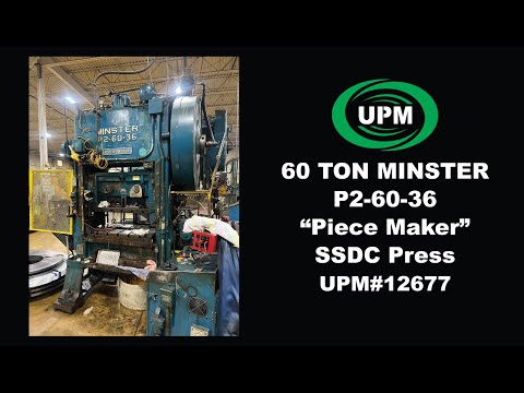 1963 MINSTER P2-60-36 Straight Side Double Crank Press | Universal Press & Machinery (UPM) (1)