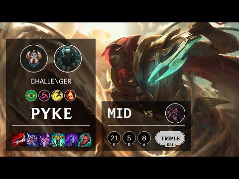 Pyke Mid vs Lucian - BR Challenger Patch 11.14