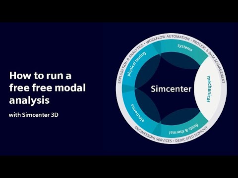 HOW TO | How to run a free free modal analysis with Simcenter 3D | Tutorial #HowToSimcenter3D