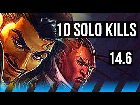 AKSHAN vs LUCIAN (MID) | 10 solo kills, 800+ games, Rank 9 Akshan | TR Grandmaster | 14.6