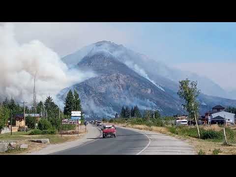 Incendio en el hoyo chubut argentina 