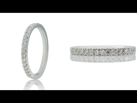 Half Diamond Eternity Ring H7BWB575 - Wonderfully Diamonds