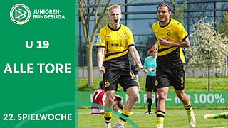 BVB Siegesserie reißt nicht! Ingolstadt festigt Platz 2 | Alle Tore A-Junioren Bundesliga Woche 22