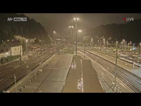 Staniční hlášení a vlak Ústí nad Orlicí - Sp 11403 + Hlášení přestupujte, 22.9.2021