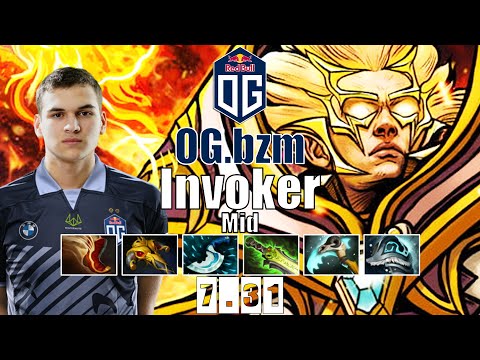 Invoker Mid | OG.bzm | BZM FIRST TRY 7.31 INVOKER HARD GAME COMEBACK | 7.31 Gameplay Highlights