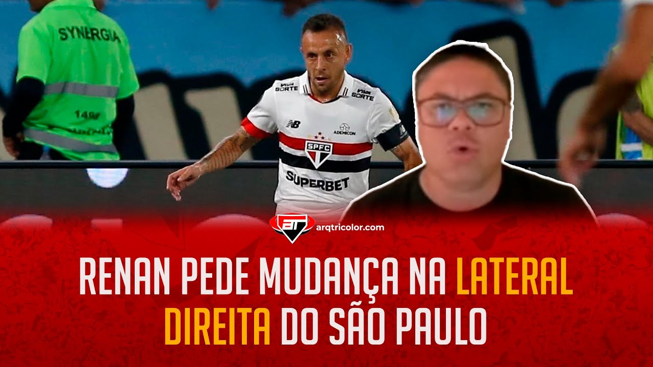 "NÃO DÁ! Com três zagueiros, o Rafinha TEM QUE SER BANCO!" Renan Teixeira ANALISA momento do lateral