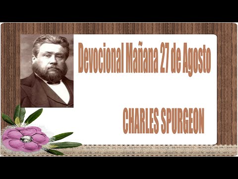 Devocional/Charles Spurgeon/Mañana 27 de Agosto - Números 14:11