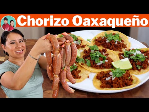 Chorizo Oaxaqueño Casero | Con un Gran Sabor y Color unas de las Mejores Recetas que puedes Hacer |