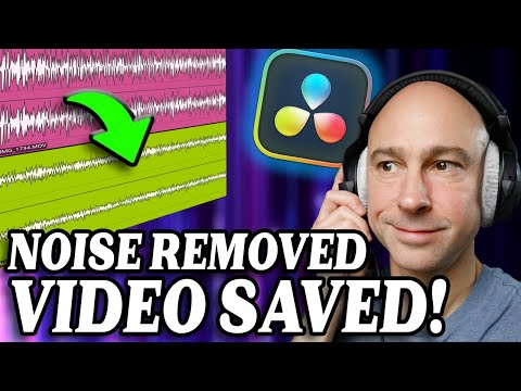 DaVinci Resolve for Beginners - Remove BACKGROUND NOISE for Clean AUDIO (Free & Studio)