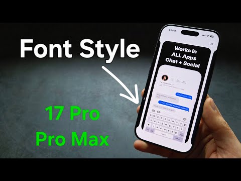 How to Change Font Style on iPhone 17 Pro / 17 Pro Max