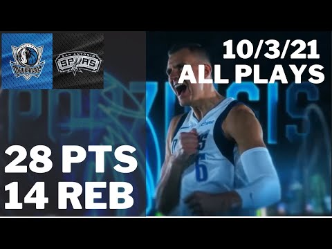 Kristaps Porzingis vs. Spurs: 28 pts, 14 reb, 1 ast ALL PLAYS 2020/21 NBA Regular Season [10.03.21.]