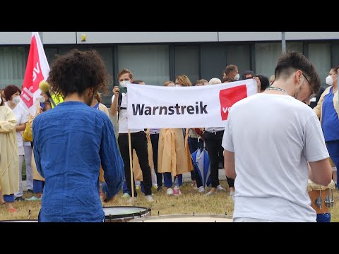 Warnstreik am Carl-Thiem-Klinikum