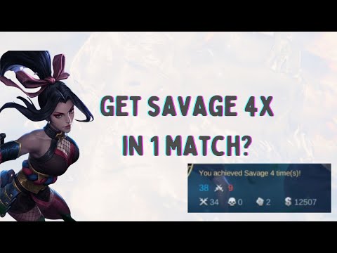 34 kills + 4 savage in a match using Hanabi | MLBB