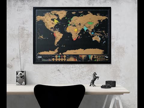 Greb mapa sveta u Art Zoni 