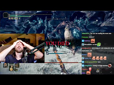 Asmongold gradually loses it on Elden Ring's worst boss ft. Mcconnell