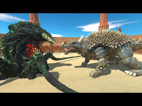 MONSTER BATTLE #20 | ANGUIRUS vs BIOLLANTE - Animal Revolt Battle Simulator