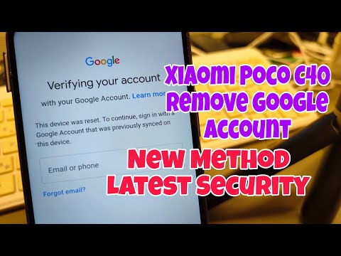 BOOM! Xiaomi Poco C40 (220333QPG). Remove Google Account, Bypass FRP, Without PC.