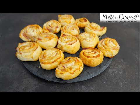 Girelle di Pasta Sfoglia con Prosciutto Cotto e Camoscio d'Oro: Un Connubio Gustoso e Raffinato