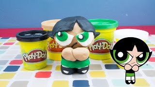 Powerpuff Girls Buttercup Play Doh Tutorial by Kinder Playtime