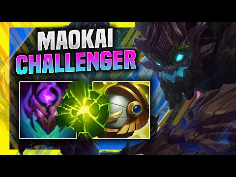 WHEN KOREAN CHALLENGER PLAYS MAOKAI SUPPORT! - Korean Challenger Plays Maokai Support vs Braum!