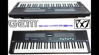 Video thumbnail for GEM PX7 - DEMO songs by Keyboards - review - repair