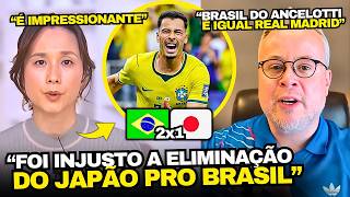TV JAPONESA CHOCADA COM A ELIMINAÇÃO DO JAPÃO PRO BRASIL NA COPA