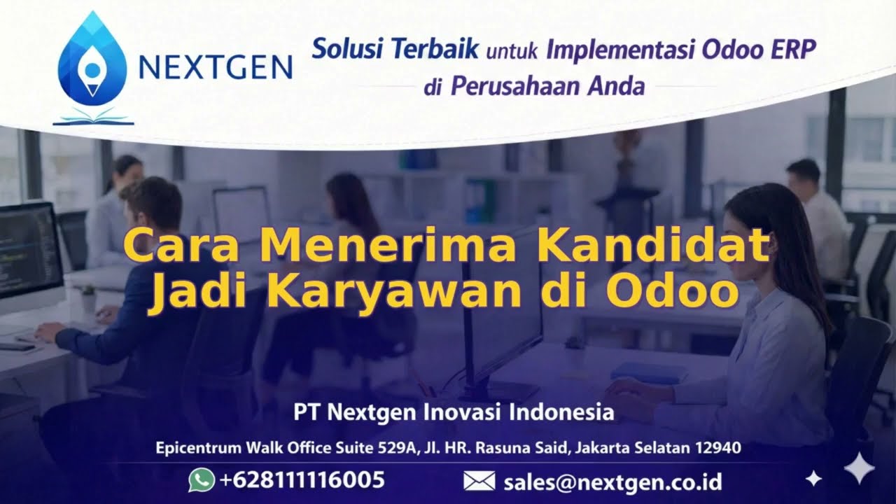 17 - Cara Menerima Kandidat Jadi Karyawan di Odoo