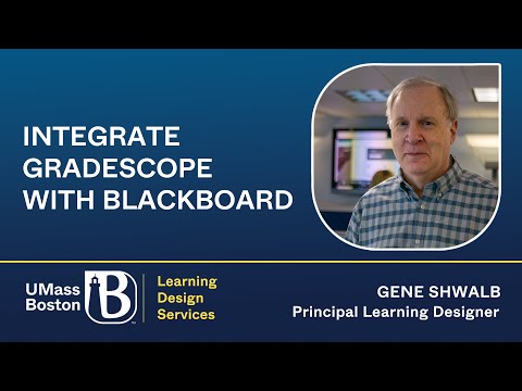 Integrate Gradescope With Blackboard