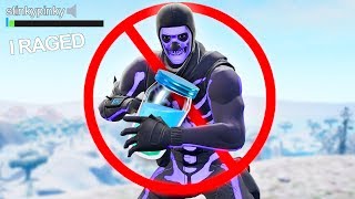 Fortnite but you're NOT ALLOWED to HEAL... (rage)