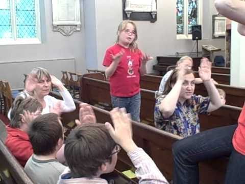 Singing Hands: It's a Christmas Cracker Filming 1