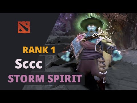 Sccc (Rank 1) plays Storm Spirit Dota 2 Full Game