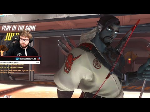 ARRGE GRANDMASTER HANZO! 39 ELIMS! POTG! [ OVERWATCH SEASON 18 TOP 500 ]