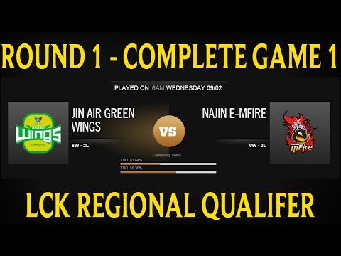 Jin Air G vs NaJin e-mFire - Jogo 1 | JAG vs NJE - Quartas - Qualificatórias Regionais LCK 2015
