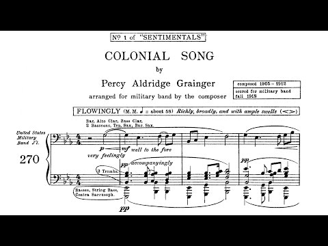 Percy Grainger - Colonial Song (1912/1918)