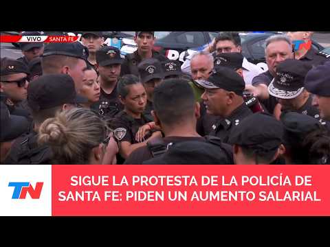 PROTESTA POLICIAL EN ROSARIO I Los oficiales mantienen su reclamo salarial y no prestar servicio