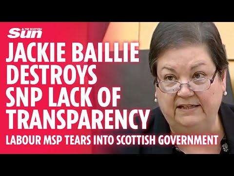 'Secrecy, spin & cover-up' Jackie Baillie destroys SNP claims of transparency