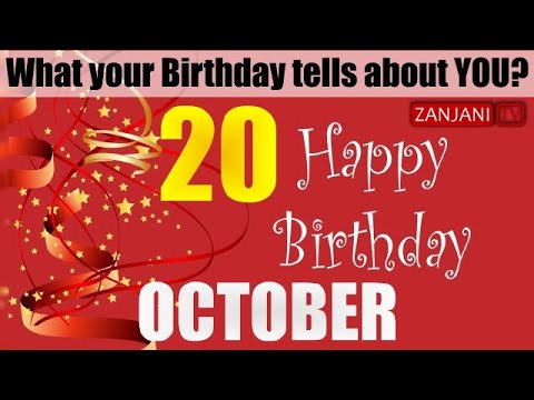 20 October Birthday Personality | Secrets of your Birthday | What your Birth Date says | Zanjani TV