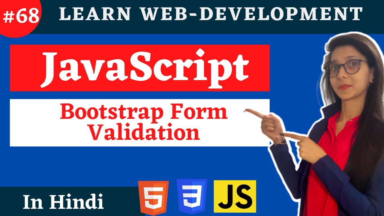 JavaScript Tutorial:Bootstrap form Validation [hindi] | web development #68 #codewithsheetal #coder