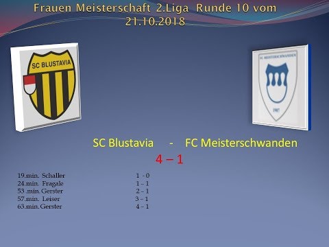 Frauen Meisterschaft 2.Liga SC Blustavia - FC Meisterschwanden