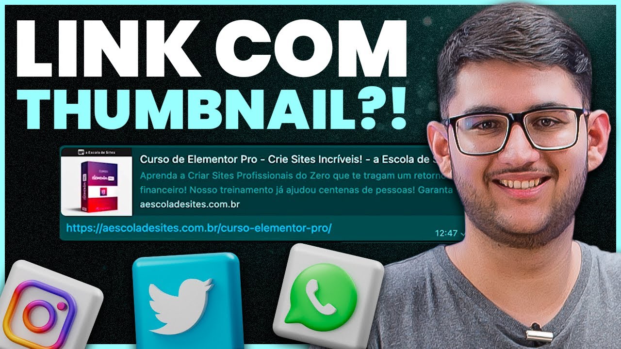 Como configurar imagem personalizada do link do Whats/Insta/Face