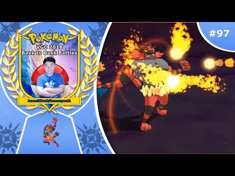 "Blaze Incineroar Knock Outs" Pokémon Ultra Sun & Moon VGC 2018 Baek to Baek Battles - Episode 97