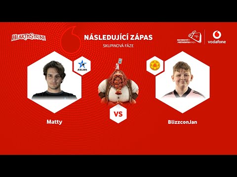 Matty vs BlizzconJan | Finále Vodafone MČR v Hearthstone | 1. skupinová fáze
